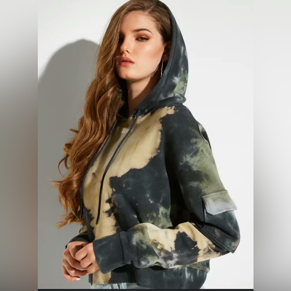 Guess Multicolor Tie-Dye Hoodie NWOT!